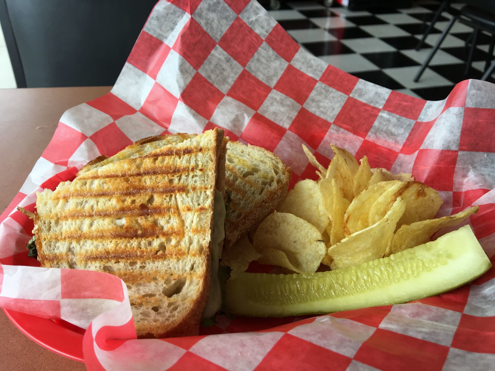 Ham and cheese panini